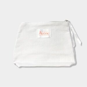 New Avene White Small Skincare Makeup Cosmetics Beauty Zipper Travel Bag Pouch
